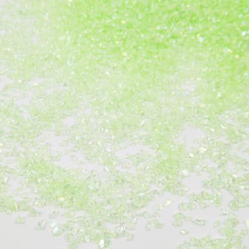 Crushed Glass Glitter, Broken Stones Shattered Glass Chips for Resin Art Crafts, Epoxy Resin Supplies, Geod Painting, DIY Art Projects, Jewelry Making, 2-4mm, 200g/7oz (Apple Green) - color: Apple Green