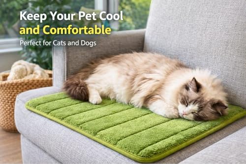 Washable Pet Bed Mat (23.6 x 15.8 Inch) – 3-Pack for Indoor/Outdoor Use, Soft Sleeping Mat for Cats, Small Pets, Kitty, Puppy, Rabbit – Cozy Bedding Pads for Pets Up to 20lbs