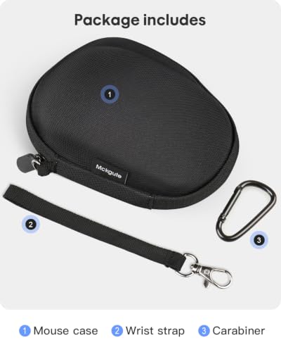 Travel Carrying Case Replacement for Logitech MX Master 4 / MX Master 3S / Master 3 / Master 2S Advanced Computer Wireless Mouse- Upgrade Version No Shake