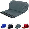 Fleece Sleeping Bag Liner, Sleeping Sack Adult Travel, Sleeping Bag Sheets, Lightweight Travel Camping Sheet, 71 in x 32 in, Unisex Adult - color: gray