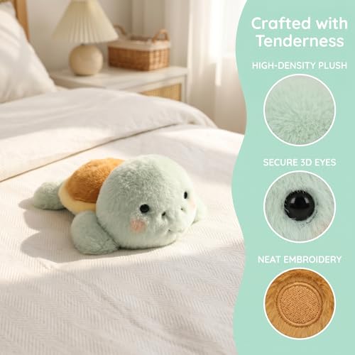 YUKOUQIAN Tortoise Stuffed Animal Cute Plush Doll Toy 5.5 inch for Girls Boys Christmas (pa Tortoise) - style: pa tortoise