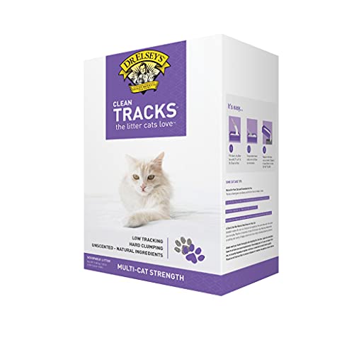 Dr. Elsey's Clean Tracks Clumping Clay Cat Litter, 20 lbs. - size: 20 pounds