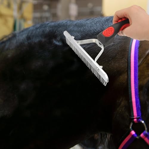 Didiseaon Cleaning Brush Horse Sweat Scraper Horses Livestock Shedding Comb Dog Brush for Shedding Horse Grooming Tool Horse Currycomb Potty Chair Cattle Tools Metal Brush Pet Rubber Child