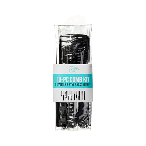 KISS Professional 10-pc Comb Set-Detangle & Style Assortment - size: One Size
