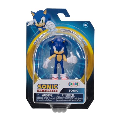 Sonic The Hedgehog 2.5" Best of Modern Sonic Action Figures, Includes Sonic, Shadow, Tails, and Knuckles