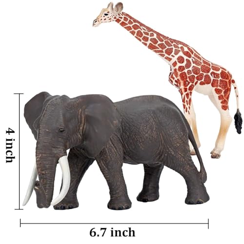 14PCS Realistic Safari Animal Toys with Wild Jungle Figurines for Toddlers