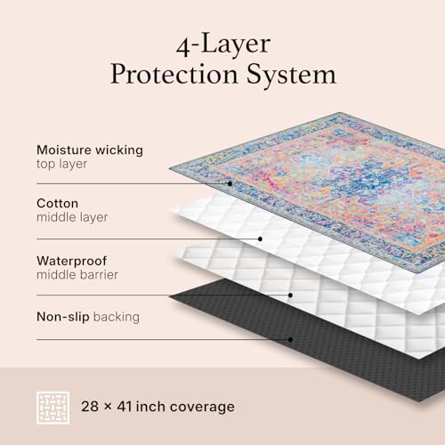 Lovewag Cat Litter Mat, Litter Box Mat, Blue Mesa, 28x41, 2 Pack | Washable litter mat cover, kitty litter mat & cat mat for litter box, litter trapping mat, prevents tracking, multi-cat - color: Blue Mesa, size: 28x41 inches (Pack of 2)