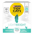 Purina Tidy Cats Low Dust Clumping Cat Litter, LightWeight Free & Clean Unscented, Multi Cat Litter - 17 lb. Box | Unscented, charcoal-powered formula offers 21-day odor control and tight, dust-free clumping. - size: 17 Pound (Pack of 1)