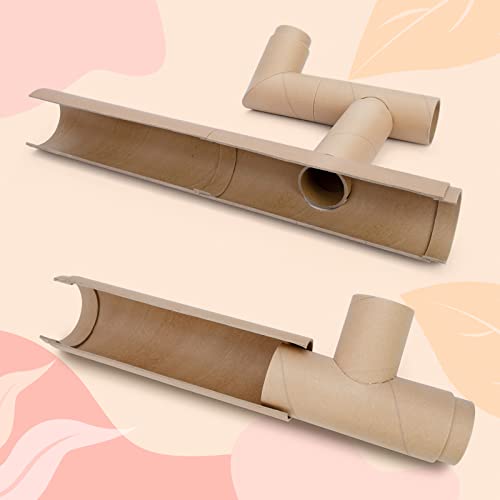 Niteangel Creative & Composable Hamster Tunnel - DIY & Build Unique Tube Burrow as Hideout for Small Sized Animals Like Hamsters Mouse Gerbils Mice (Half Tunnel Set) - size: Half Tunnel Set