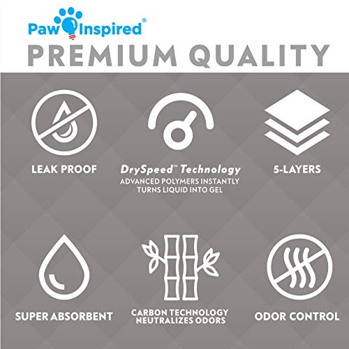 Paw Inspired Disposable Cage Liners, 36x18 Inch (Wabbitat 37), 16 ct | Bamboo Charcoal Odor Controlling, Super Absorbent Pads For Guinea Pigs, Ferrets, Rabbits, Hamsters, Small Animals - size: 36x18" (Wabbitat 37") - 16 ct