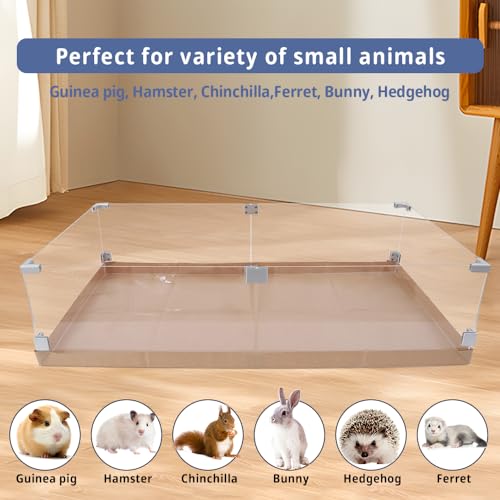 Disposable Guinea Pig Cage Liners, 48" x24 Large Liner Bag for Guinea Pig Cage Bottom, Water-Resistant Kraft Paper (4Pack) - size: (48" x 24") 4Pack