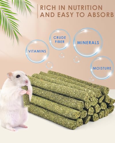 Bissap 22PCS Rabbit Chew Sticks, Mixed Natural Timothy Hay Flower Rose Dahlberg Daisy and Forget-me-not Chew Toys Treats for Bunny Chinchilla Guinea Pig Hamster and Other Small Pets Molar Snacks - size: 8.4 Ounce (Pack of 1)