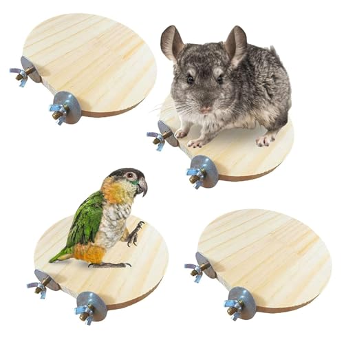 Hamiledyi Wooden Hamster Cage Platform Set 4Pcs Bird Wood Platform Hamster Rat Gerbil Mice Cage Accessories Platform Wood Perch Stand Board Habitat for Syrian Dwarf Hamsters Small Animals