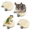 Hamiledyi Wooden Hamster Cage Platform Set 4Pcs Bird Wood Platform Hamster Rat Gerbil Mice Cage Accessories Platform Wood Perch Stand Board Habitat for Syrian Dwarf Hamsters Small Animals