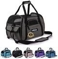 EliteField Soft-Sided Pet Carrier for Cats & Small Dogs (3-Year Warranty) | Airline Approved, Removable Bed & Cover, Built-In Leash, Luggage Sleeve, Seat Belt Loop, Waterproof, Durable, Foldable - color: Charcoal Gray, size: 19.0"L x 10.0"W x 13.0"H