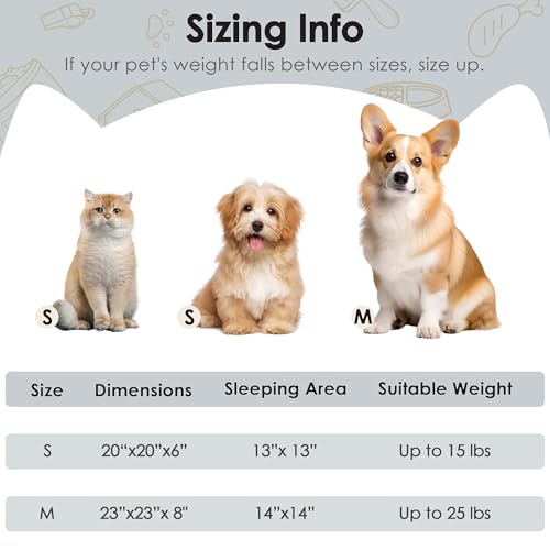 Dog Beds Large Sized Dog and Cats, 32in Pet Beds for Large Pet, Washable Indestructible Extra Large (Light Grey) - color: Light Grey, size: 32.0"L x 32.0"W x 8.0"Th