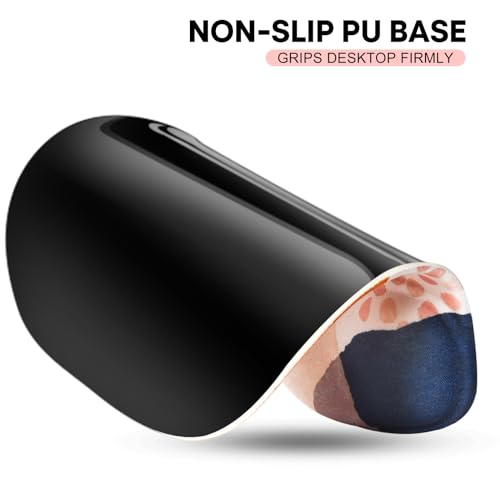 JIKIOU Ergonomic Mouse Pad with Gel Wrist Rest 2 Pack, Portable Small Boho | Upgraded-Prevent Gel Leakage, Ergonomic Design for Pain Relief, Cooling Gel filled, Smooth Lycra Surface, Non-Slip PU Base - color: 07Boho