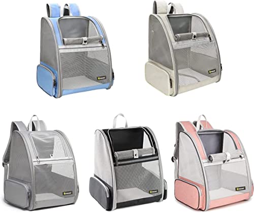 Texsens Innovative Traveler Bubble Backpack Pet Carriers for Cats and Dogs - color: Blue
