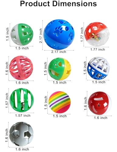 10-Pack Ferret Bell Ball Toys, Non-Toxic PP, Hollow Chew Play | Smooth Edges, Chew-Resistant Build, Boredom Reduction