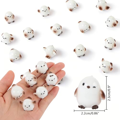 18 Pieces Mini Birds Animals Tiny Resin Animals for Dollhouse Fairy Garden Landscape Aquarium Party Decorations - style: Bird