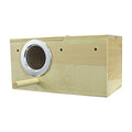 Sturdy Nest Box - Cage Attachment, Hinged Lid, Perching Ledge - for Sugar Glider, Squirrel, Rat, Finch, Parakeet, Lovebird, Parrotlet, Lovebird, Canary, Cockatiel, Other Birds & Small Pets (Large) - size: Large