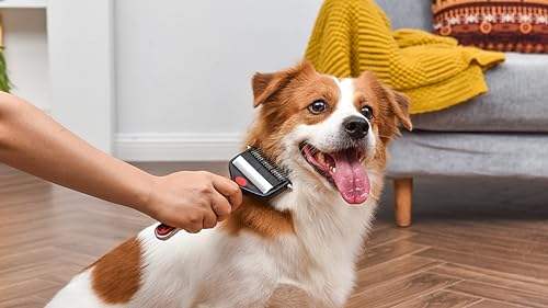 CHI for Dogs 2 in 1 Dematting and Deshedding Rake, Dual Head Dog Grooming Tool with Wide Tooth Dematting Rake and Fine Deshedding Rake, Detangler Comb for Thick Double and Long Dog Coat | Dual-head design, wide-tooth dematting and fine deshedding rakes, d
