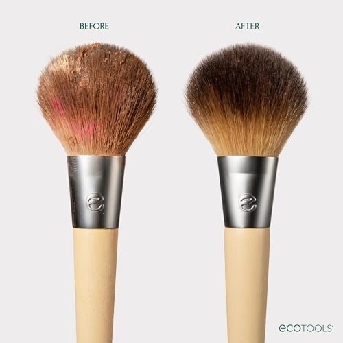 EcoTools Makeup Brush Cleanser + Sponge Shampoo, Fragrance-Free, 8 Fl Oz | Cleaner brushes and sponges, makeup brush soap for daily washing, beauty blender cleaner, plant based, sulfate free