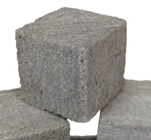 Chinchilla Chew Toys, Pumice Chew Blocks, Lava Block for Hamster, Rat, Mice, Degus, Gerbils, Small Animal Toys, Guinea Pigs, Rabbit Toy, Bunny Toy by Billy Buckskin (Pack of 6)Mined in USA - size: 1 Count (Pack of 6)