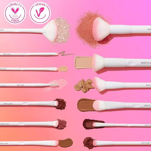 wet n wild Angled brush, Foundation Makeup Blending Brush, Ultra-Thin Precision, Ergonomic Handle - color: Angled Liner, size: 7.28 in