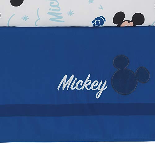 Lambs & Ivy Disney Baby Forever Mickey Mouse 3-Piece Blue Crib Bedding Set - color: Forever Mickey Mouse