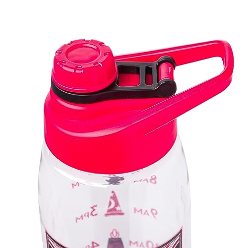 Silver Buffalo Disney 100 Mickey Mouse Hydration Tracker Schedule Water Bottle With Screw-On Lid, 28 Ounces - color: Disney 100 Mickey Hydration Tracker, size: 28 Ounces
