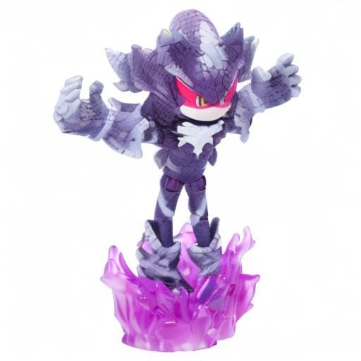 Sonic the Hedgehog 4-inch Mephiles the Dark Action Figure with Purple Mist Base Accessory. Ages 3+ (Officially Licensed by Sega)