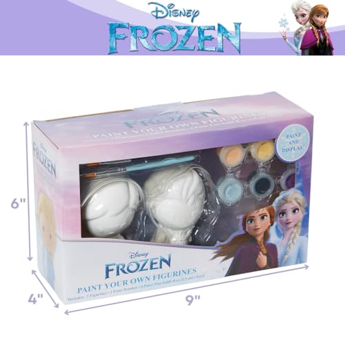 Innovative Designs Disney Frozen DIY Paint Your Own Figurines Arts and Crafts Set for Girls - Elsa & Anna - style: Frozen 2 pack