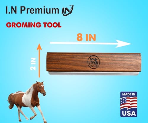 Original Deshedding Grooming Tools for Horse & large shedding Dogs Horse Deshedder Professional Pet Groomer Deshedding Dog Brush Remove undercoat 95 Percent of Lose Hair Fur&Dirt (8 inch) - size: 8 Inch