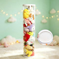 47.2 Inch Zippered Stuffed Animal Storage Tube, Large Capacity Space Saver | Large capacity transparent stuffed animal storage tube with zipper，Quick assembly stuffed animal tube organizer