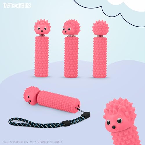 Hedgy - The Hedgehog Sensory Pain Stim Fidget Clicker, Spike Textured for Stress Relief, Focus and Concentration (Pink) - color: Pink