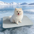 Cooling Mat for Dogs: Premium Waterproof Dog Cooling Blanket, 5-Layer Materials Dog Cooling Mat, Washable Pet Cooling Mat for Summer, Silver Grey Mats Large Dogs - color: 005-Silver Grey
