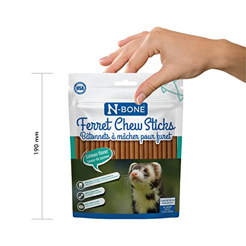 N-Bone Ferret Chew Sticks Salmon Flavor, 3.74-oz Bag - size: 3.74 Ounce (Pack of 1)