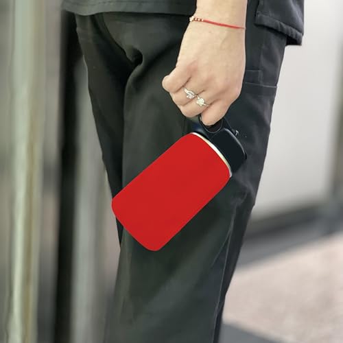 LaserGram Personalized 12oz Water Bottle, Rat (Red) | Engraved Gift, Vacuum Insulated Stainless Steel, Flip-Top Straw Lid, Laser Engraved With Your Name - color: Red, size: 12 Ounces
