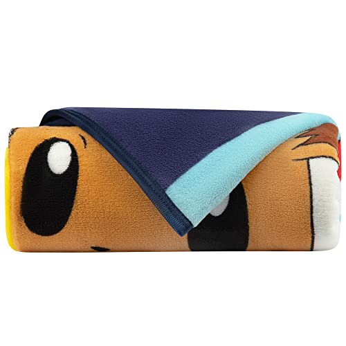 Franco Kids Bedding Super Soft Plush Micro Raschel Blanket, 62 in x 90 in, Pokemon - Design may vary - color: Pokemon - Playing Games, size: 62 in x 90 in