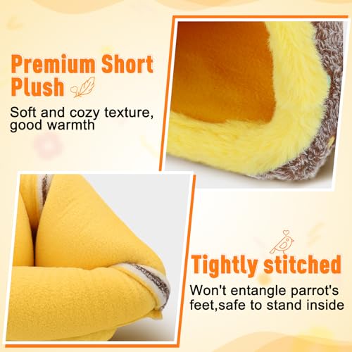 MEWTOGO Small Winter Warm Bird Nest for Cage - Comfortable Birds Bed with Support Plate, Hanging Shed Hideaway Hammock Hut Gift for Budgerigar Canaries Lovebirds - size: Small