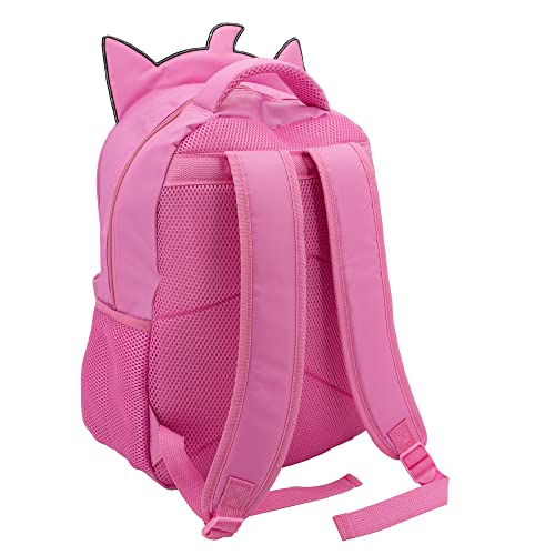 AI ACCESSORY INNOVATIONS Sonic The Hedgehog Backpack for Boys & Girls, Bookbag with Adjustable Shoulder Straps & Padded Back, Amy Rose 16 Inch Schoolbag with 3D Features, Durable School Bag for Kids - style: Pink Rose