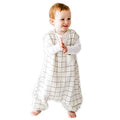 Dreamsuit Walker Toddler Sleep Sack with Feet and Legs, 3T-4T | 70% Rayon Made from Bamboo, 30% Organic Cotton, 0.8 TOG Summer, 2-Way Zipper, Buttery Soft Wearable Blanket, Cactus - color: (0.8 Tog) Checkered, size: 3-4T