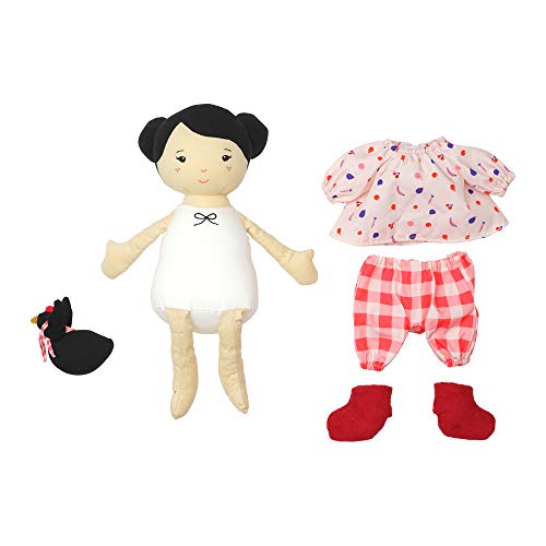 Manhattan Toy Playdate Friends Nico Machine Washable and Dryer Safe 14 Inch Doll with Mini Rooster Stuffed Animal - style: Nico
