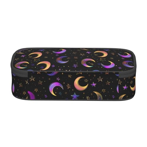 Yrebyou Moon Pencil Case Big Storage Pencil Pouch Multi-Functional Pen Bag Cute Lightweight Organizer for Aldult Office College - color: Purple