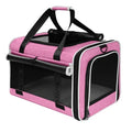 Cat Carrier for Travel, Soft-Sided, Top Loading, Privacy Curtain, to 20 lbs | Medium Pet Carry Bag Anxiety Cat, Vet Visits Car Transport, Luggage Sleeve Suitcase Attachable Small Puppy Crate Kennel Pink - color: Pink