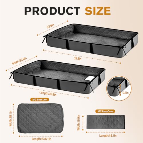 Ferret Cage Liner, Ferret Cage Accessories Suitable for Small Animals Rats, Chinchillas, Hedgehogs & Ferrets Non-Slip, Washable, Waterproof Fits Double-Unit Small Animal Cages