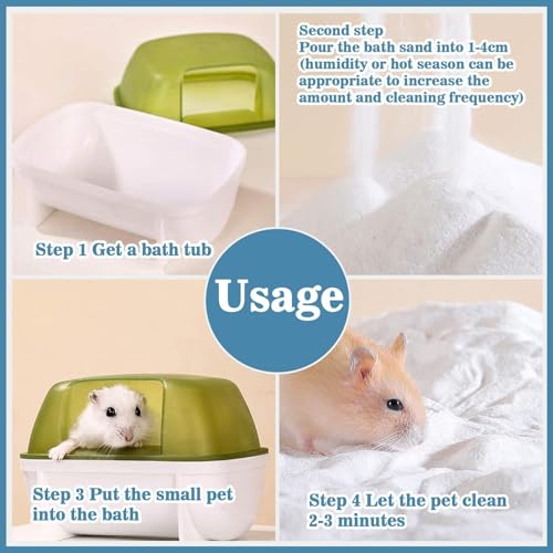 Hamster Sand Bath - Whit Fine Sand Hamster Bedding Reptile Silica Sand Gerbil Hideout for Hamster Chinchillas Gerbil Small Animals Small Pets (White, 2.2 lb) - color: White, size: 2.2 lb