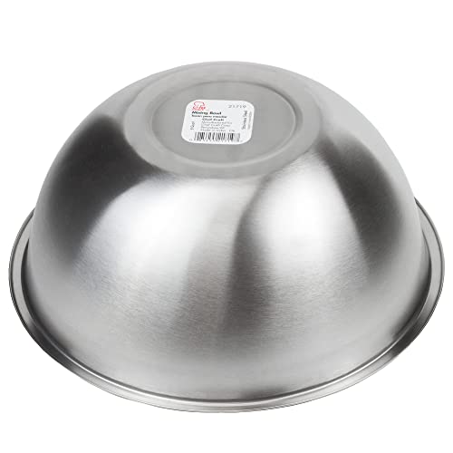 Chef Craft Brushed Mixing Bowl, 8-Quart, Stainless Steel - size: 8-Quart (1 Piece)