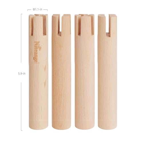 Niteangel Set of Beech Stilts for Elevating & Safely Setting Niteangel Multi-Chamber Series Maze House (Set of 4 Stilts (5.9'' H)) - size: Set of 4 Stilts (5.9'' H)